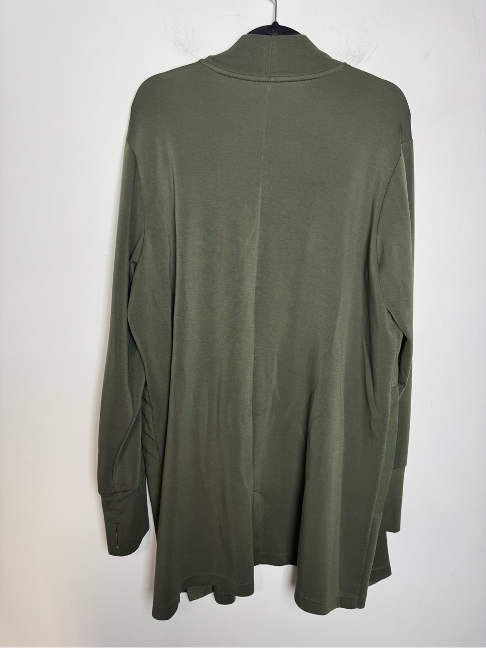 Stylus Women's Open-Front Olive Green Cardigan XXL - Picture 2 of 6